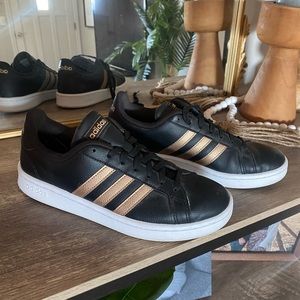 Adidas black sneakers